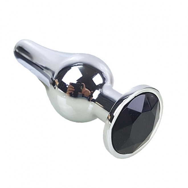 analnayavtulkakonusserebroschernymkristallom95sm