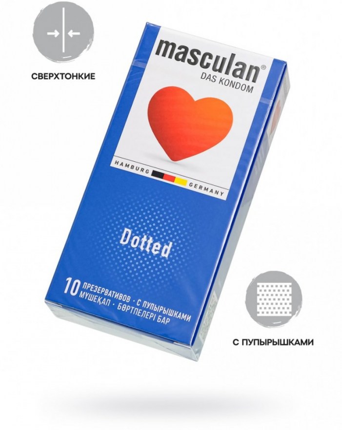 prezervativymasculanclassicdottedspupyryshkami10sht