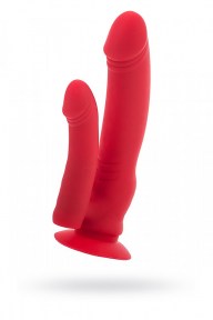 vibratordlyadvoynogoproniknoveniyatoyfablackredkrasnyy195sm